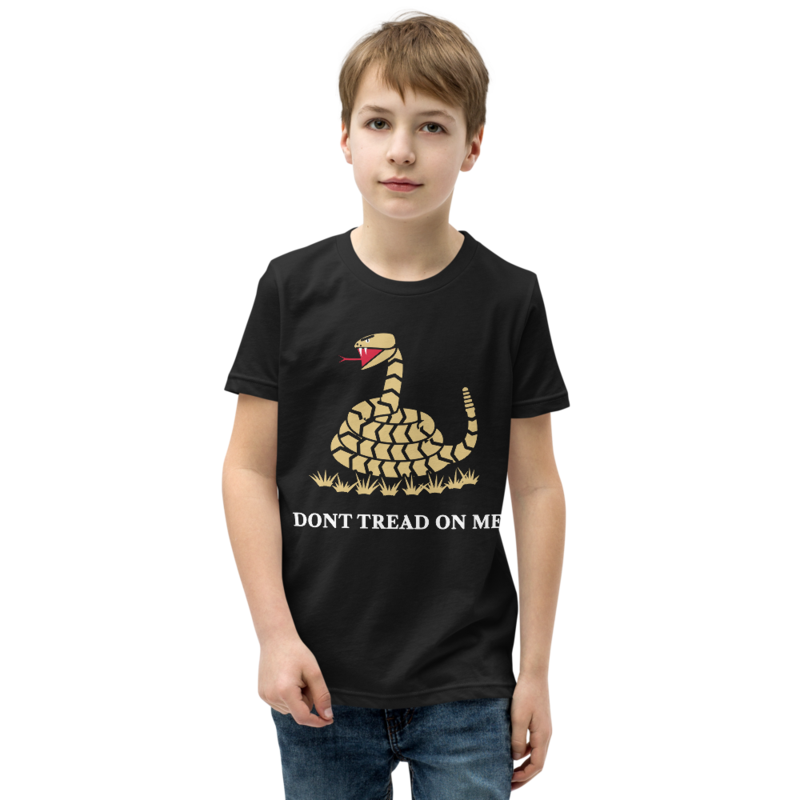 Don’t Tread on Me Youth Tee in Black