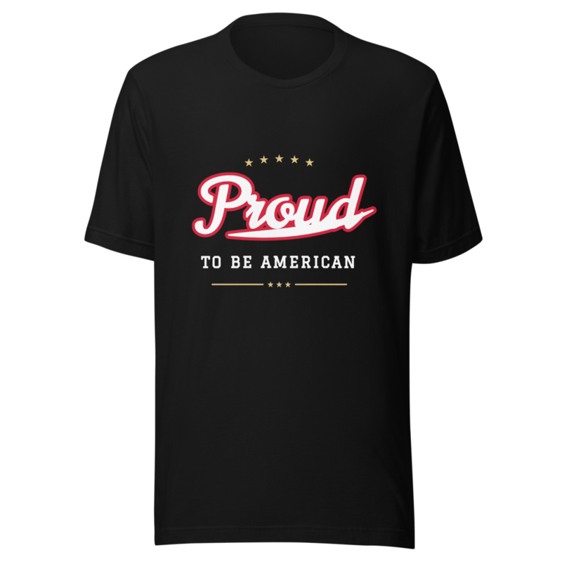Proud to Be American Tee in Black