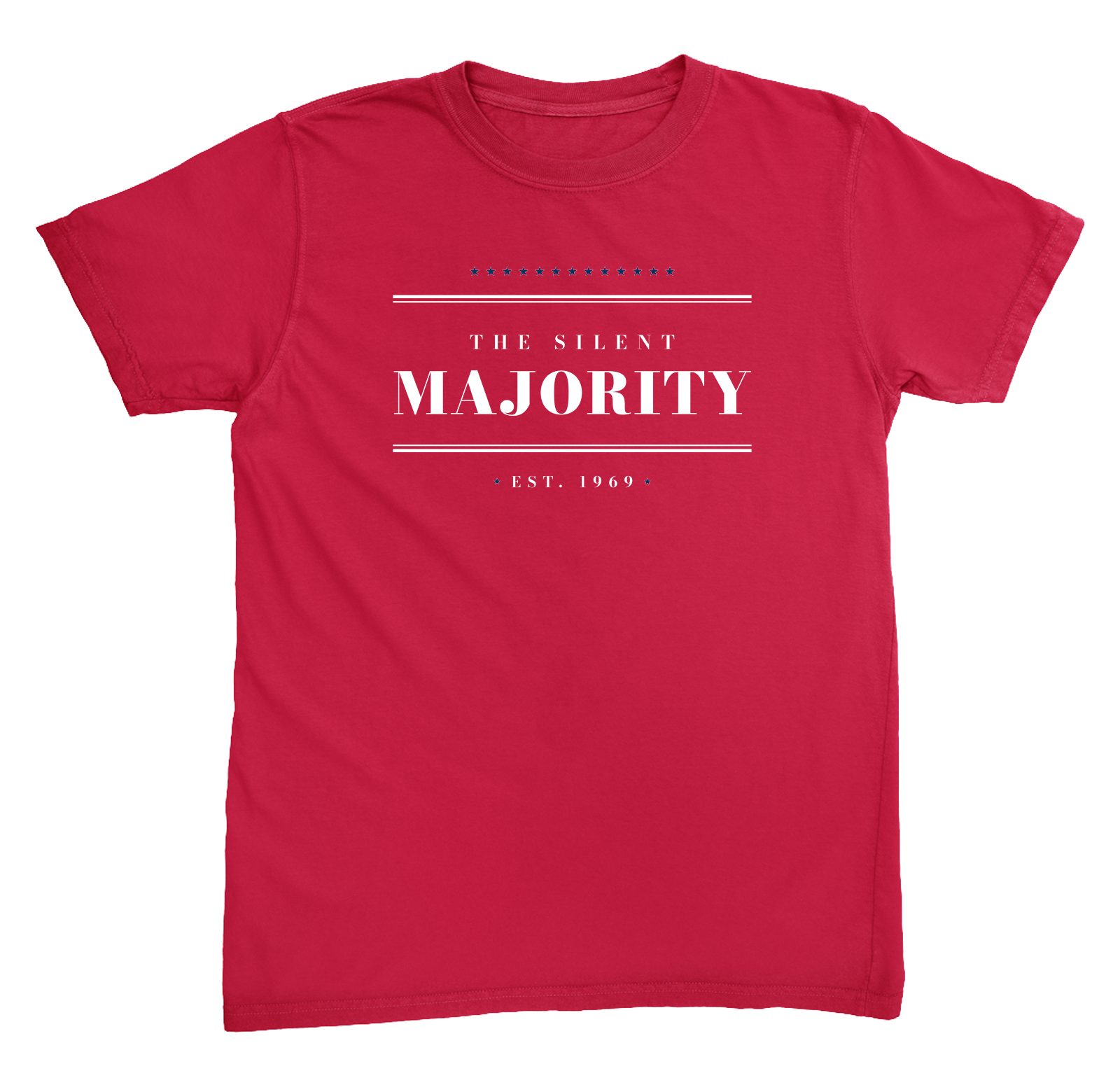 The Silent Majority Heavyweight Tee in Red