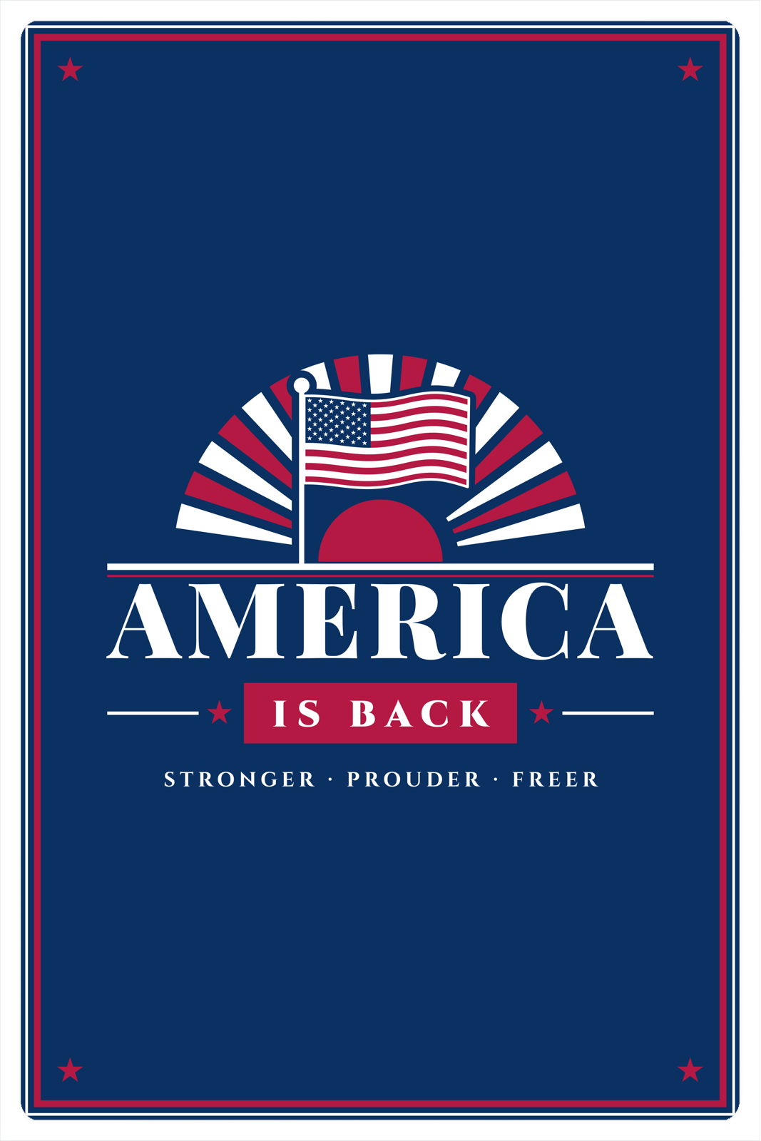 America Is Back Photo Magnet