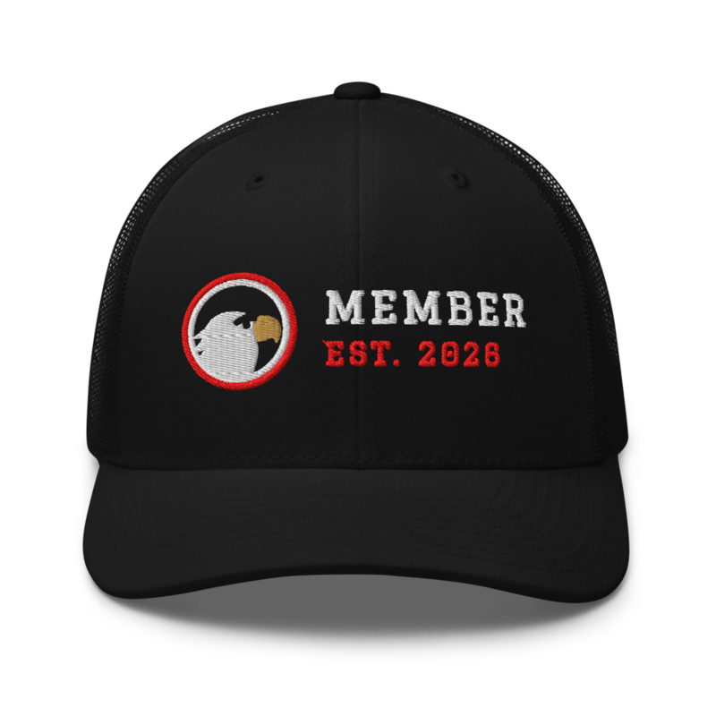 PatriotMurica Member Trucker Hat in Black