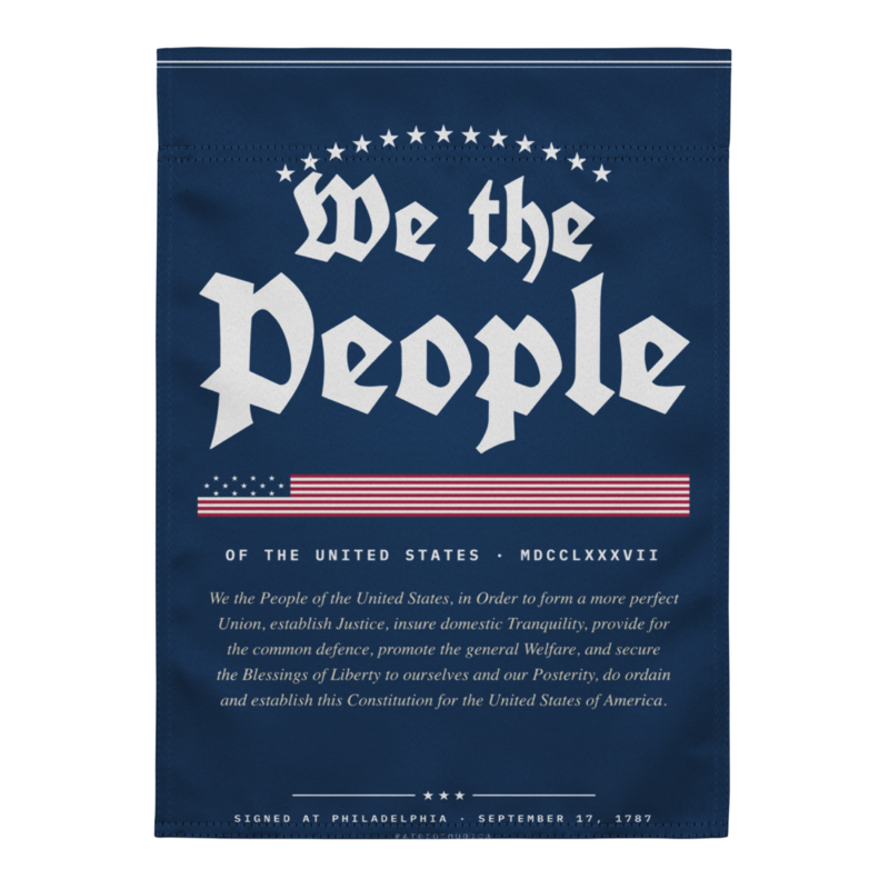We the People Garden Flag