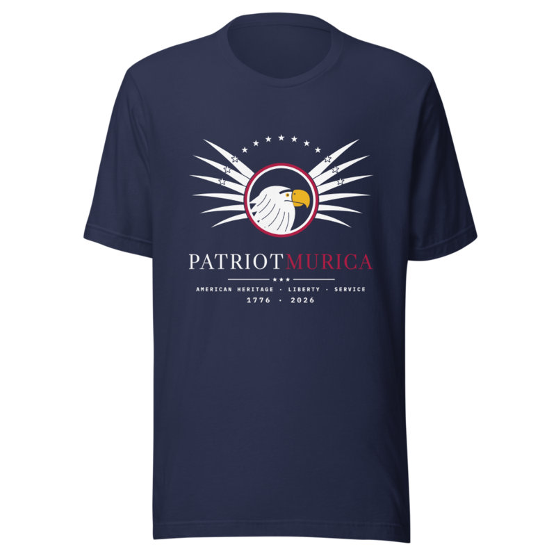 PatriotMurica Crest Tee in Navy