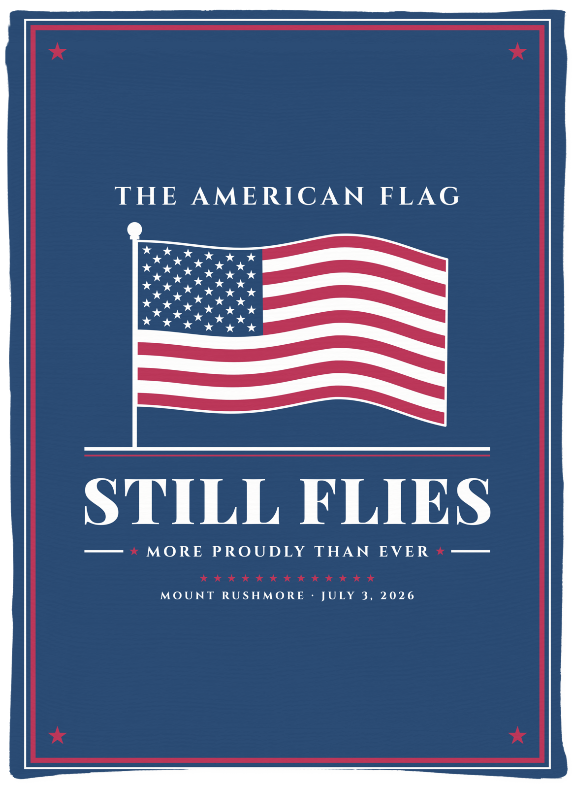 The American Flag Still Flies Woven Tapestry