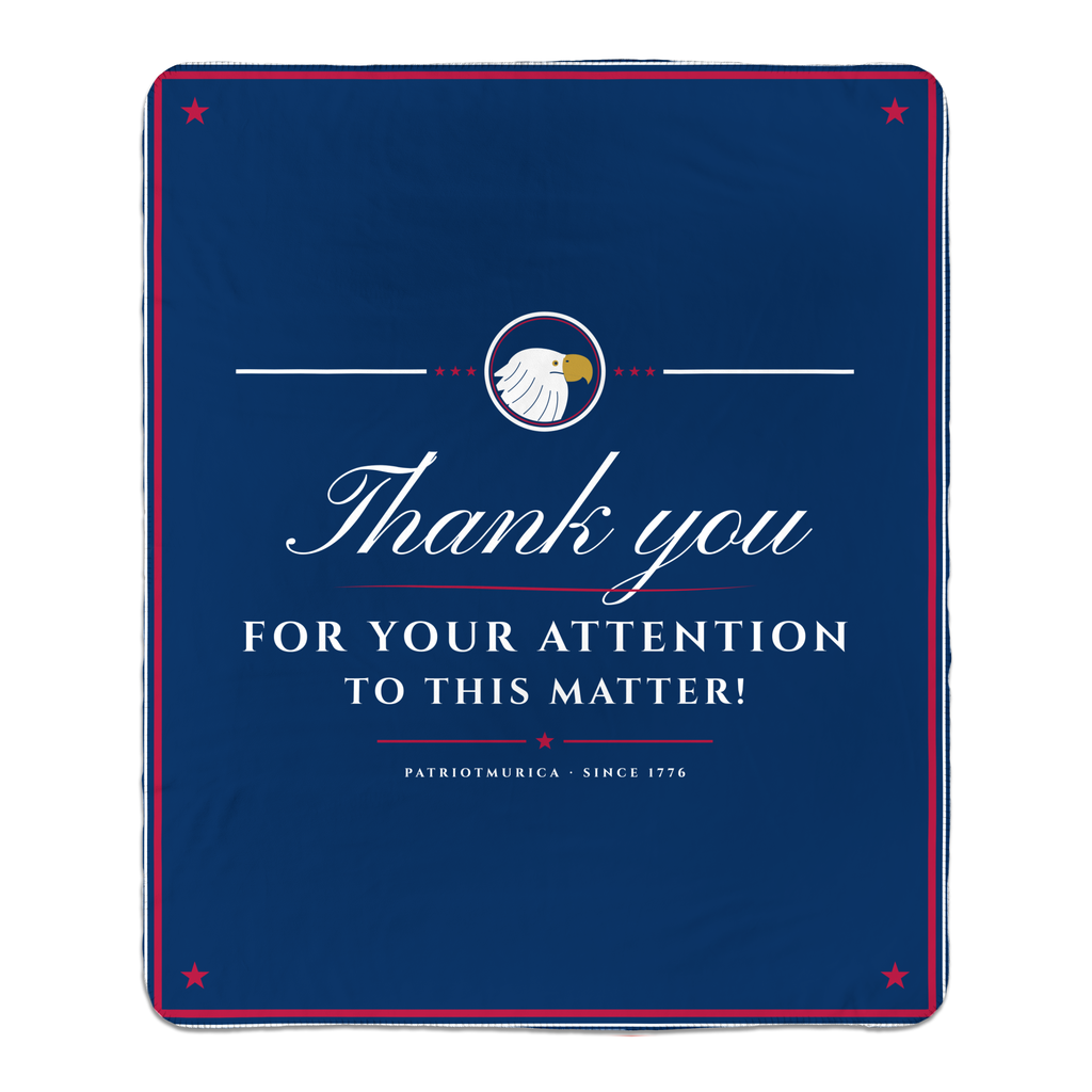 Thank You for Your Attention Sherpa Blanket