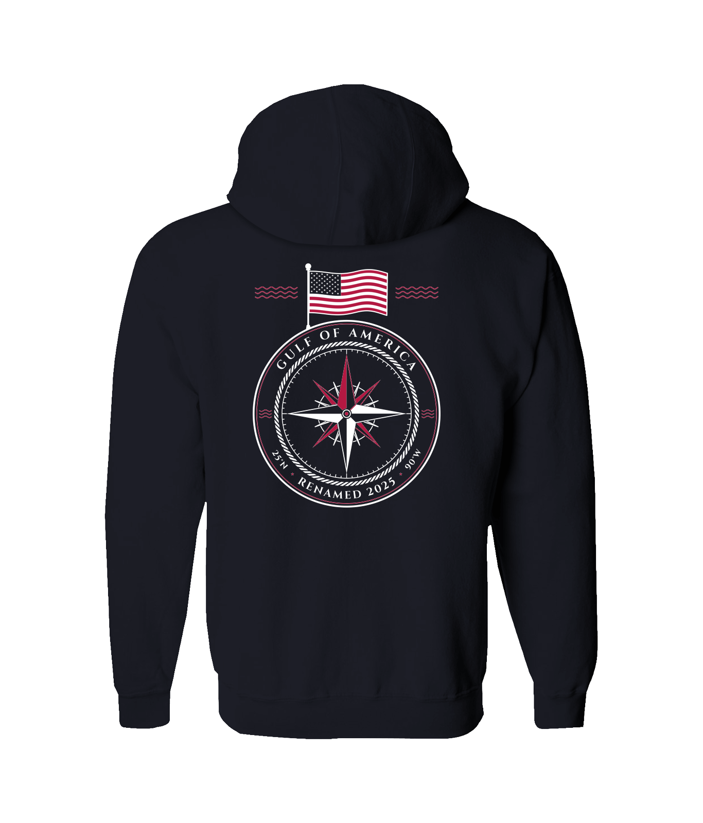 Gulf of America Zip Hoodie in Navy