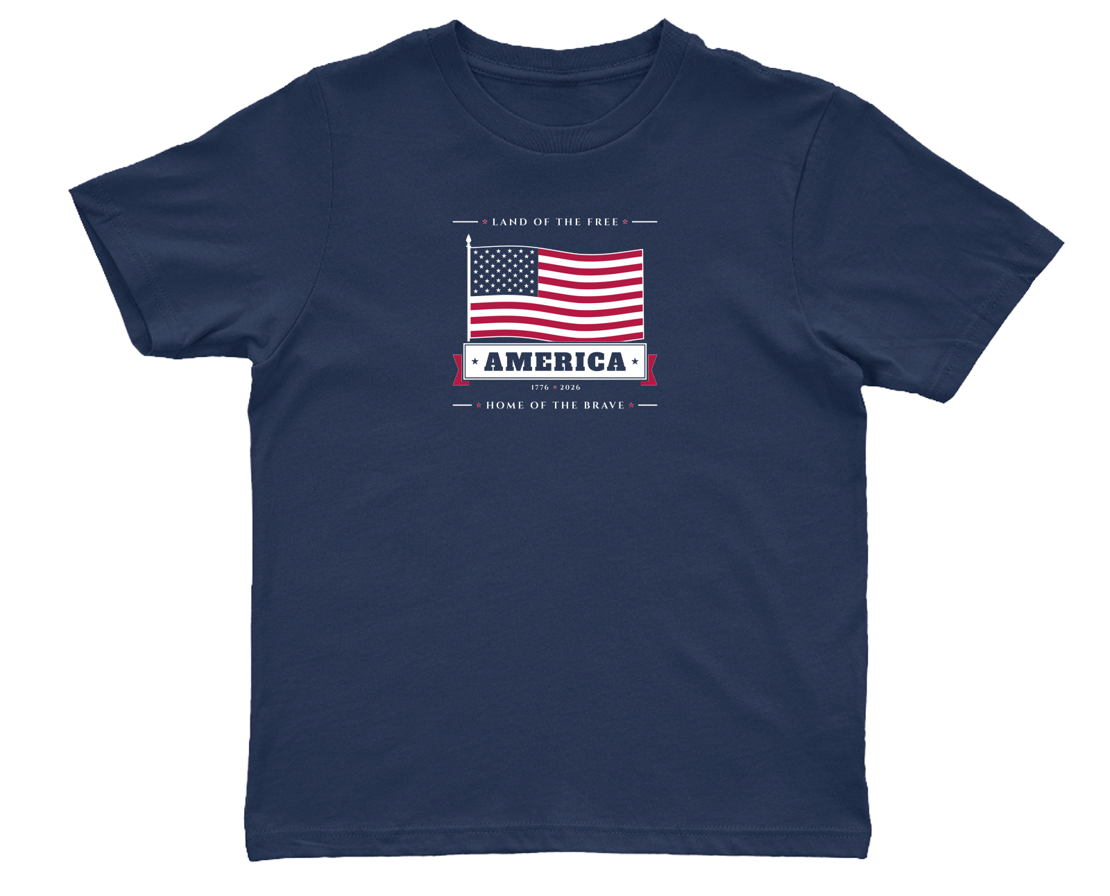 America Youth Tee in True Navy