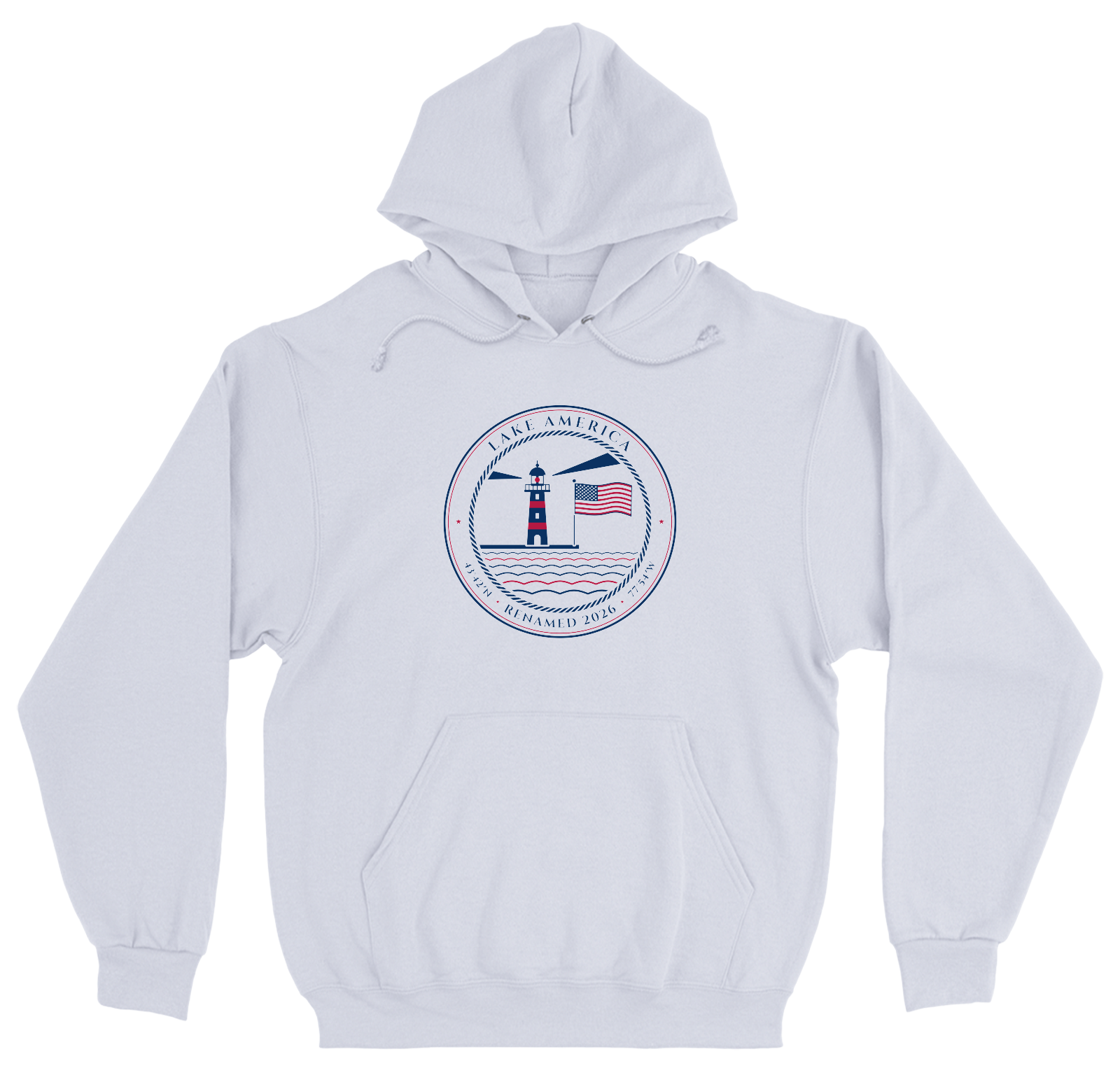Lake America Heavyweight Hoodie in White