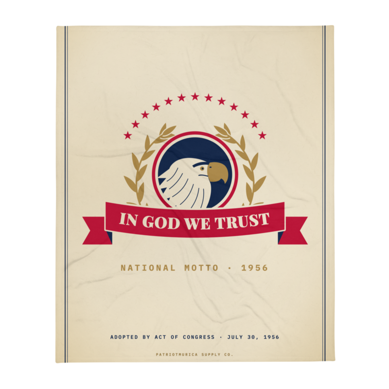 In God We Trust Throw Blanket