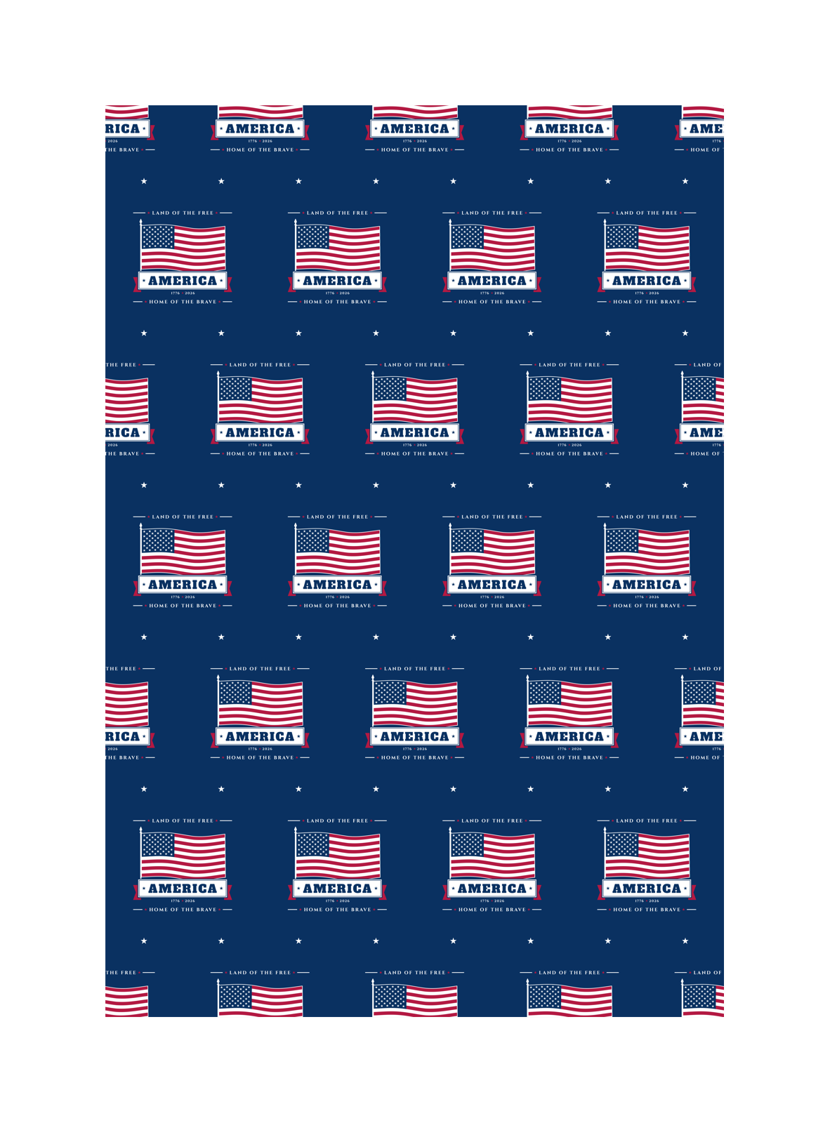 America Wrapping Paper