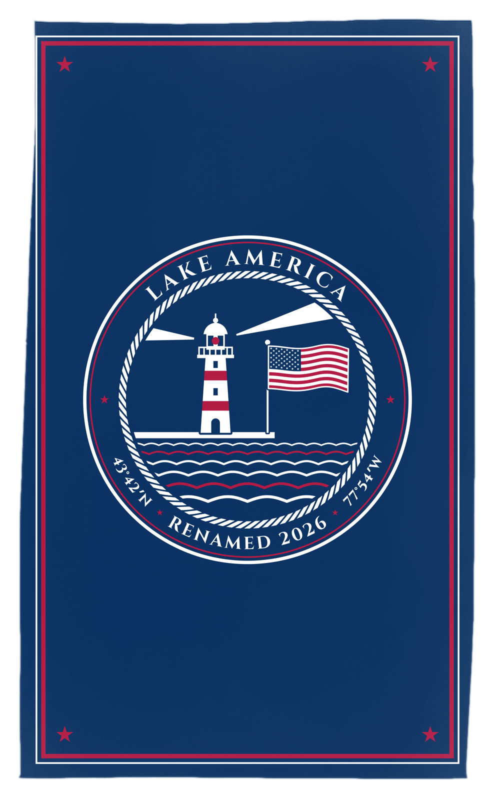 Lake America Tea Towel