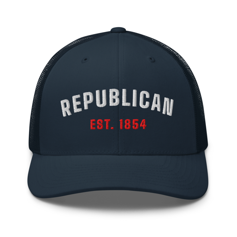 Republican 1854 Trucker Hat in Navy