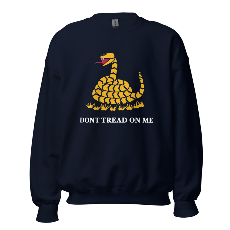Don’t Tread on Me Crewneck Sweatshirt in Navy