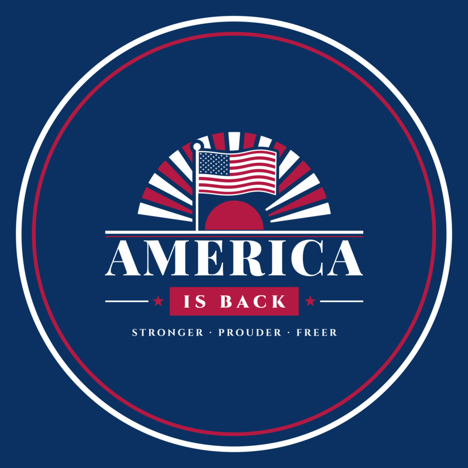 America Is Back Metal Ornament