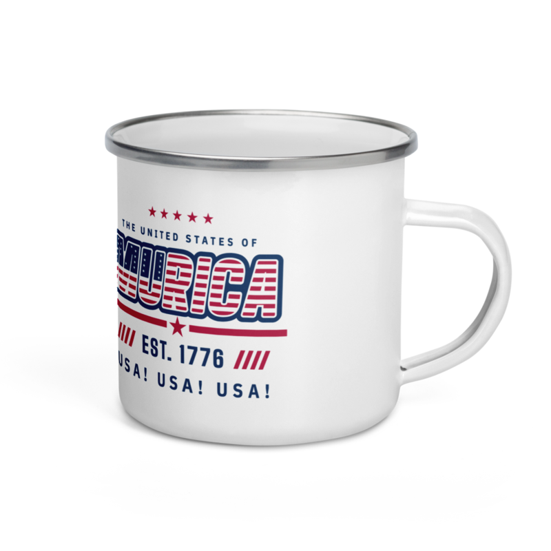 Murica Enamel Camp Mug