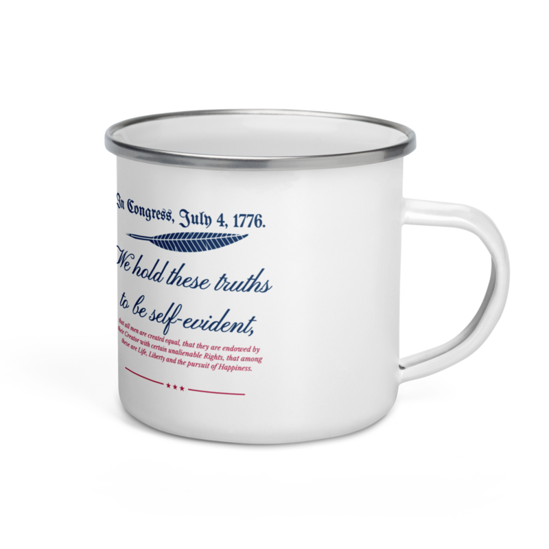We Hold These Truths Enamel Camp Mug