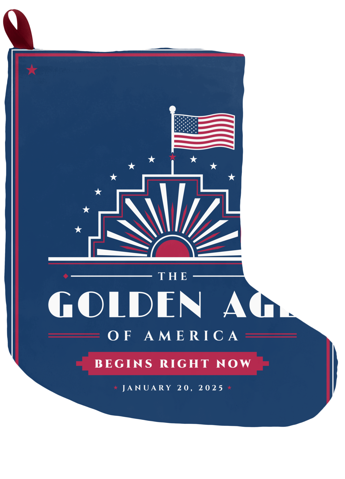 The Golden Age Christmas Stocking