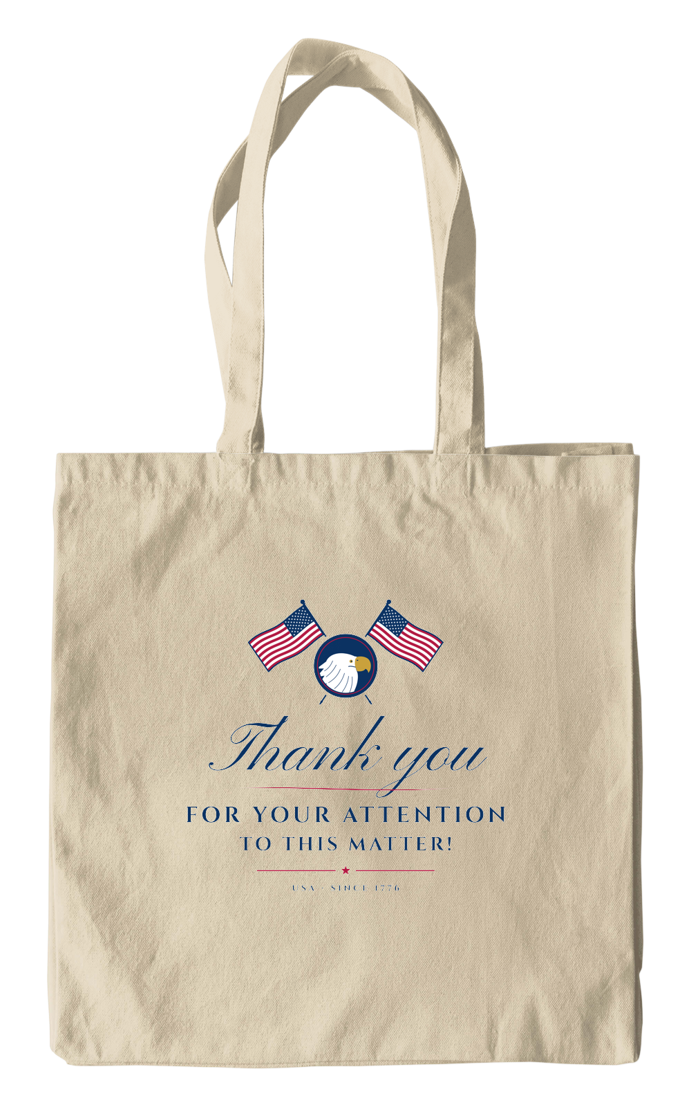 Thank You for Your Attention Canvas Tote