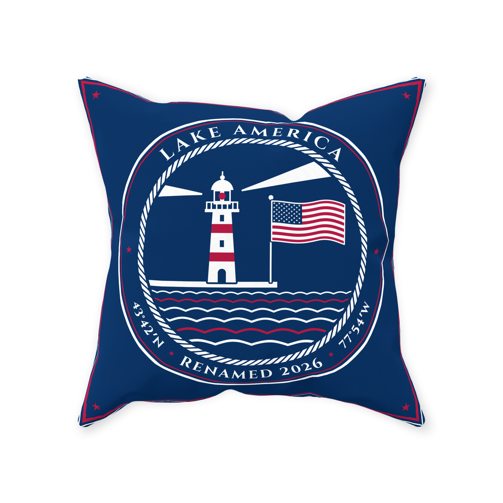 Lake America Outdoor Pillow
