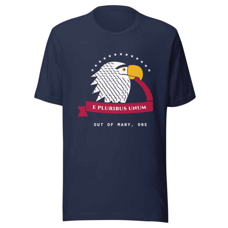 E Pluribus Unum Tee in Navy