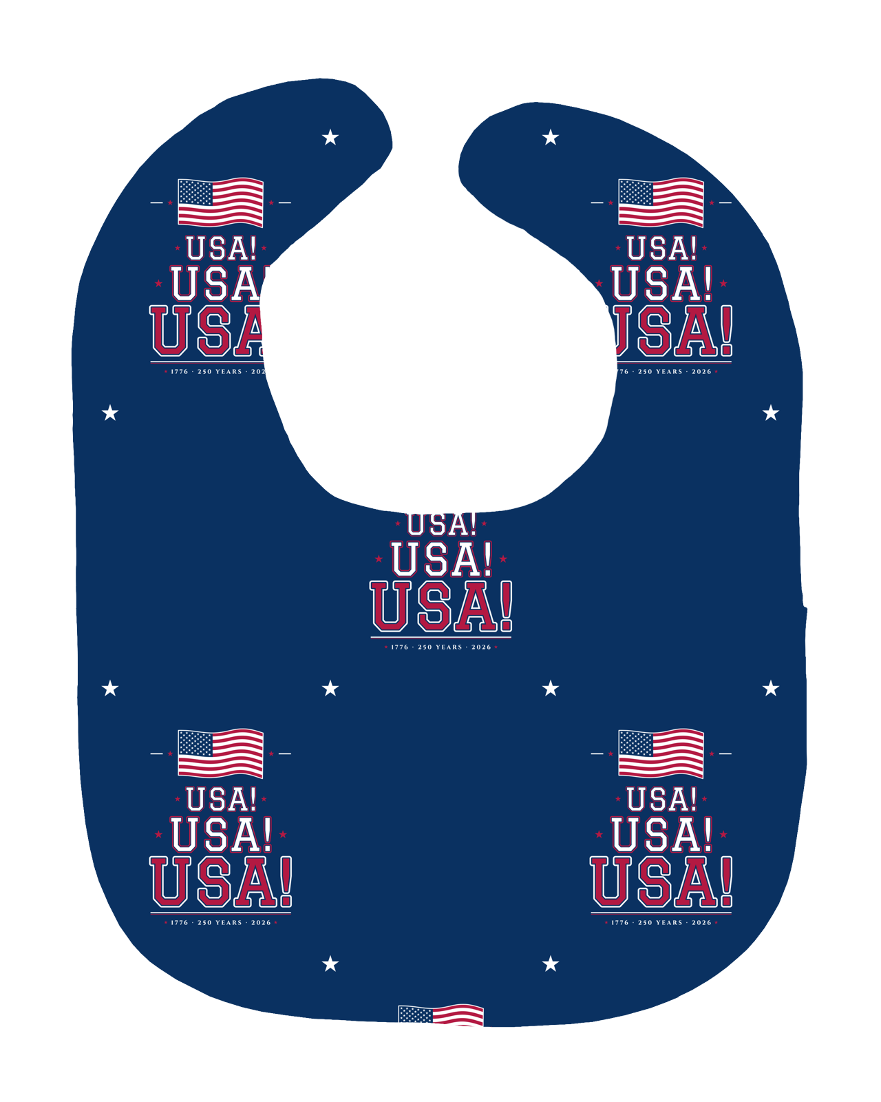 USA! USA! USA! Baby Bib
