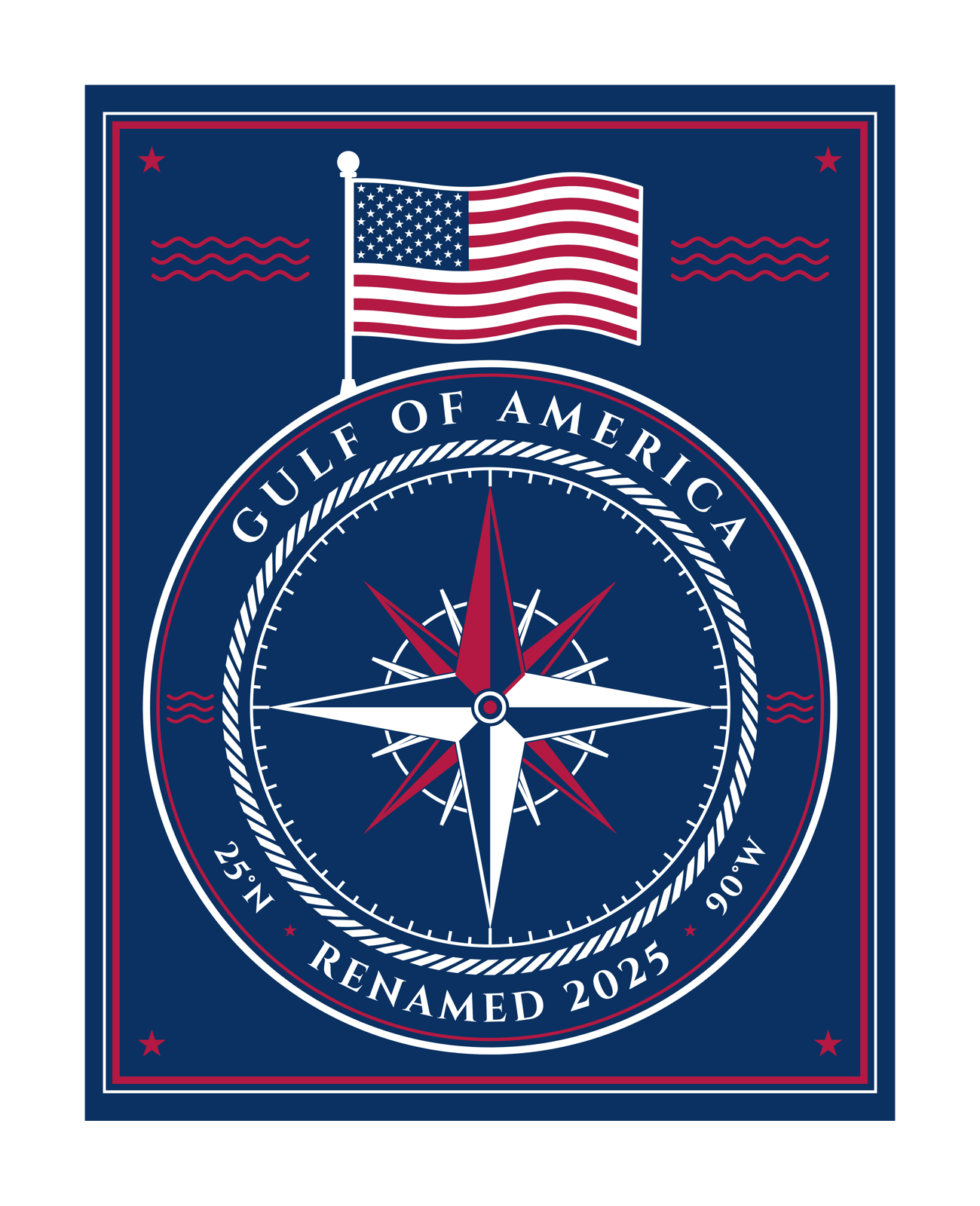 Gulf of America Mounted Print
