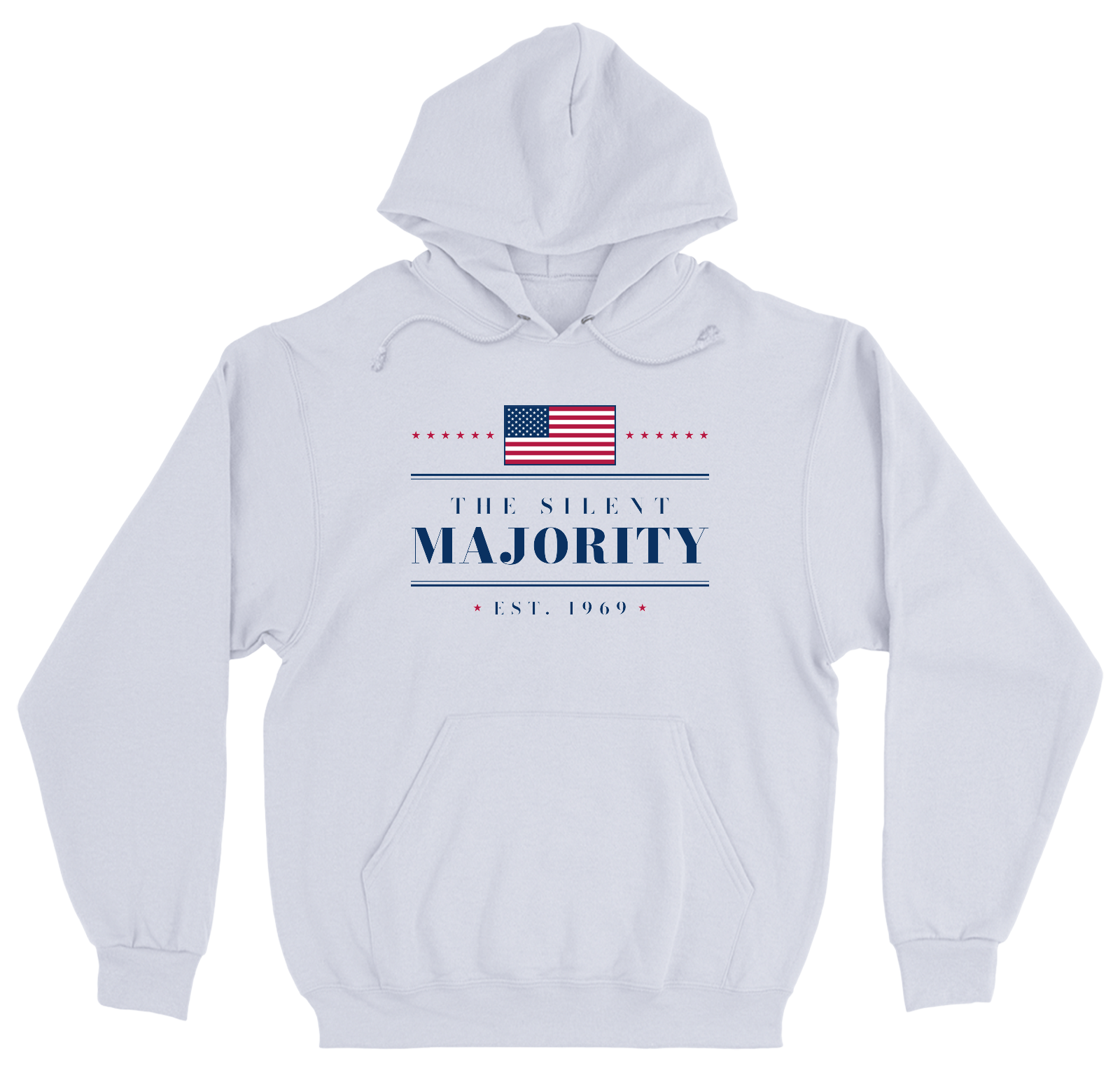 The Silent Majority Heavyweight Hoodie in White