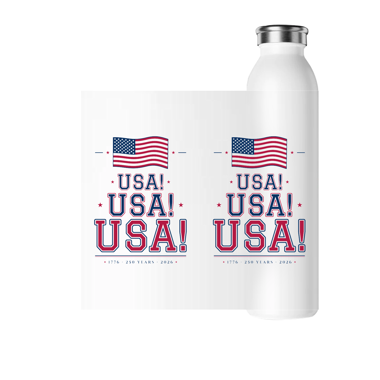 USA! USA! USA! Water Bottle