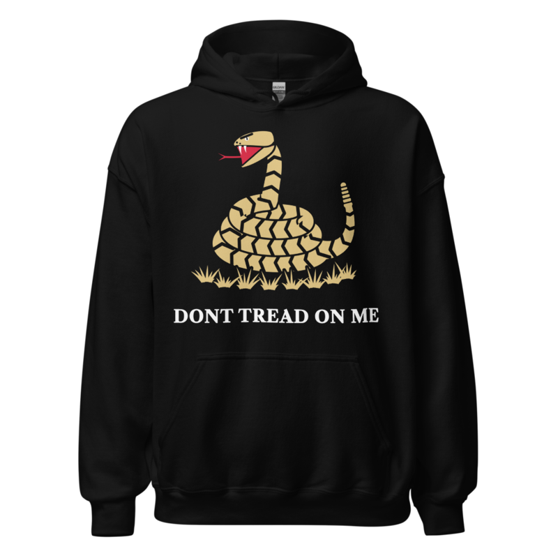 Don’t Tread on Me Hoodie in Black