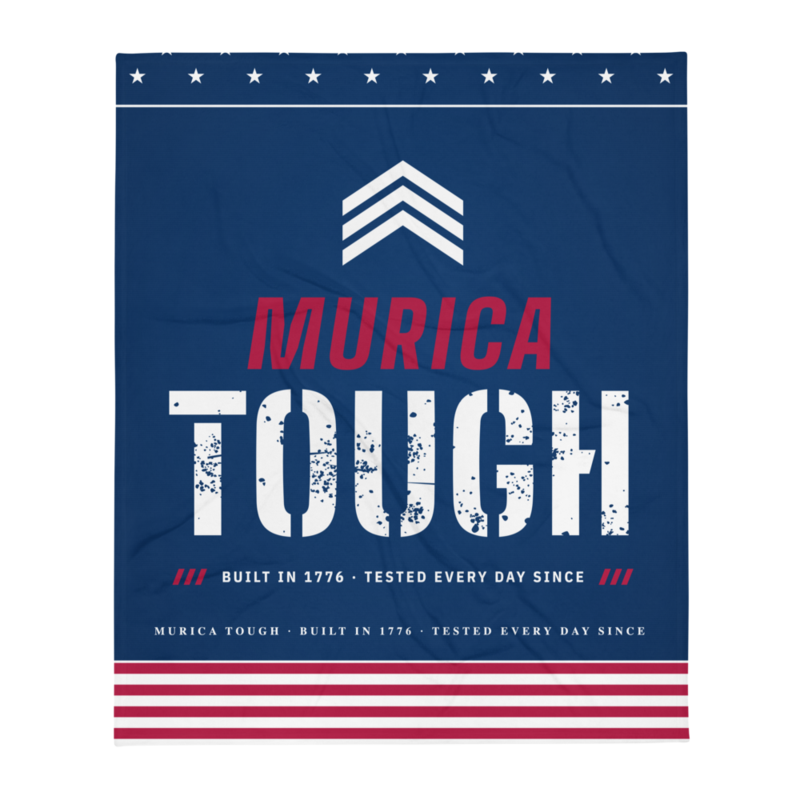 Murica Tough Throw Blanket