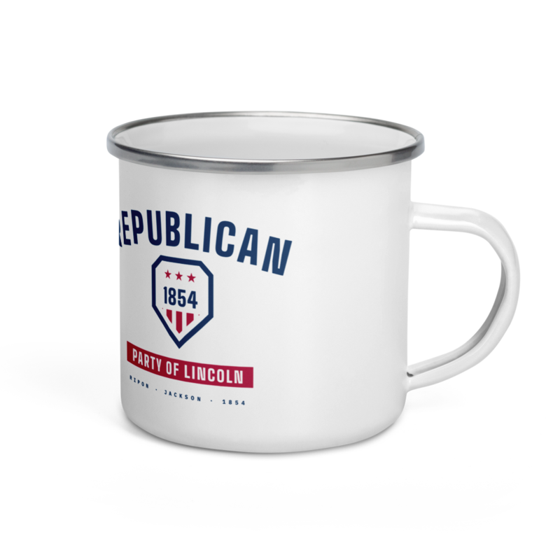 Republican 1854 Enamel Camp Mug