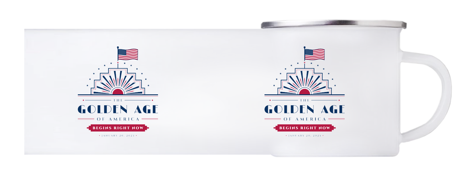 The Golden Age Enamel Camp Mug
