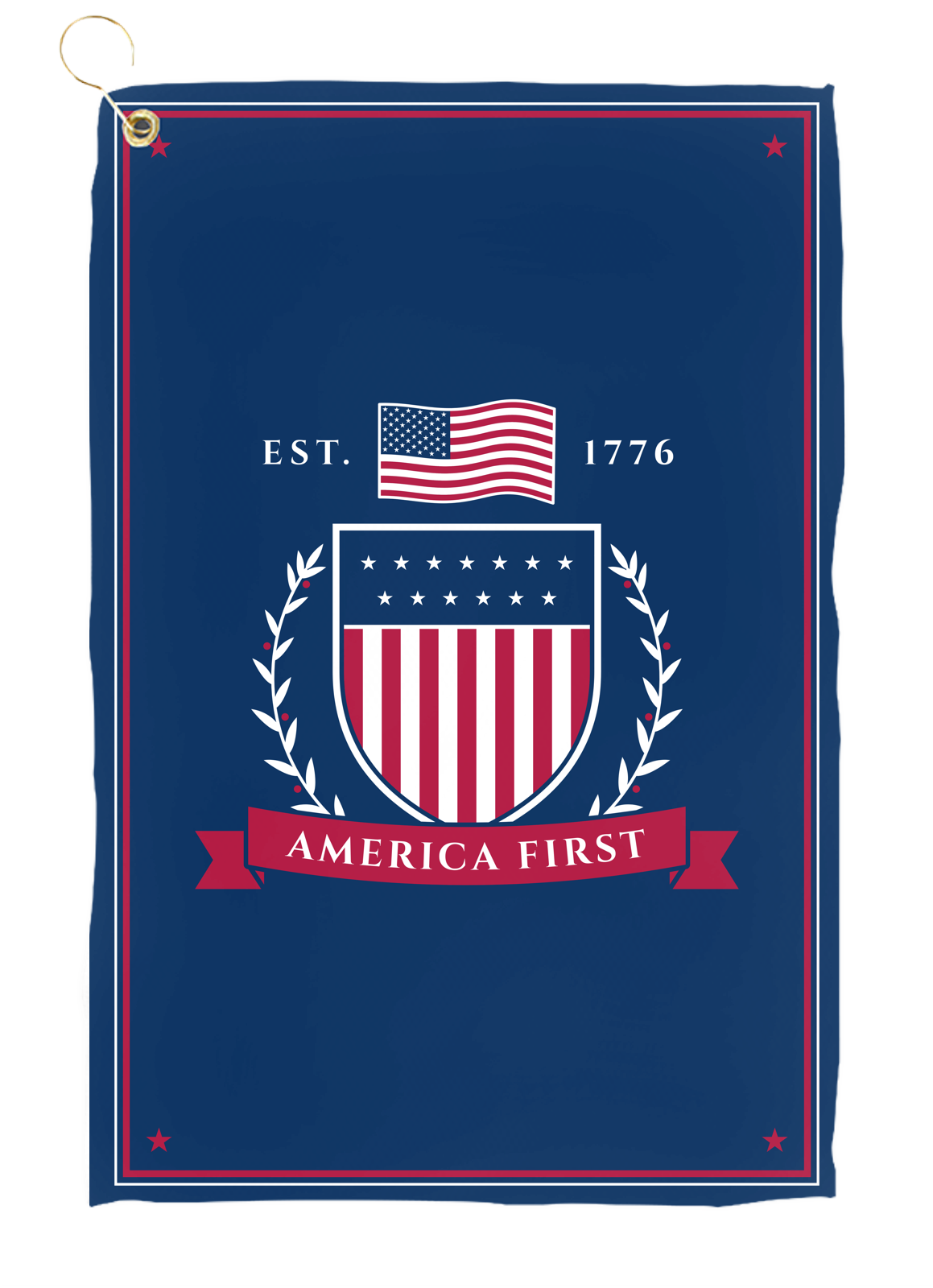 America First Crest Golf Towel