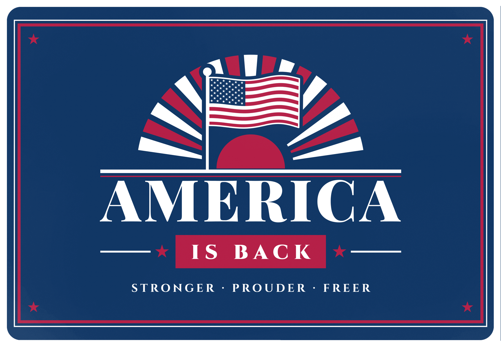 America Is Back Pet Placemat