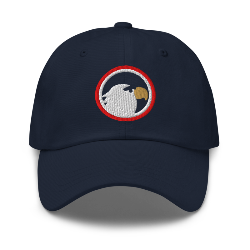 PatriotMurica Crest Dad Hat in Navy