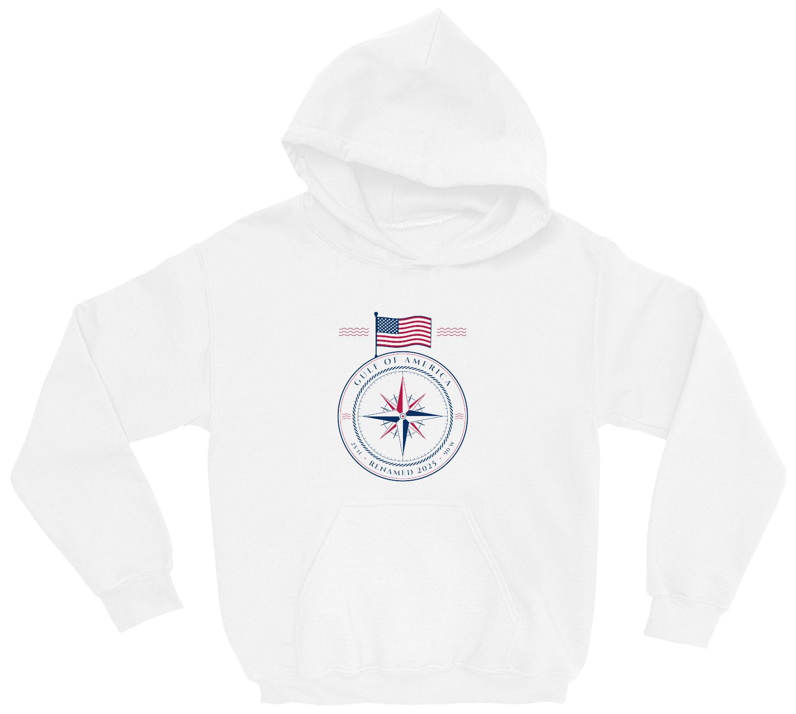 Gulf of America Youth Hoodie in White