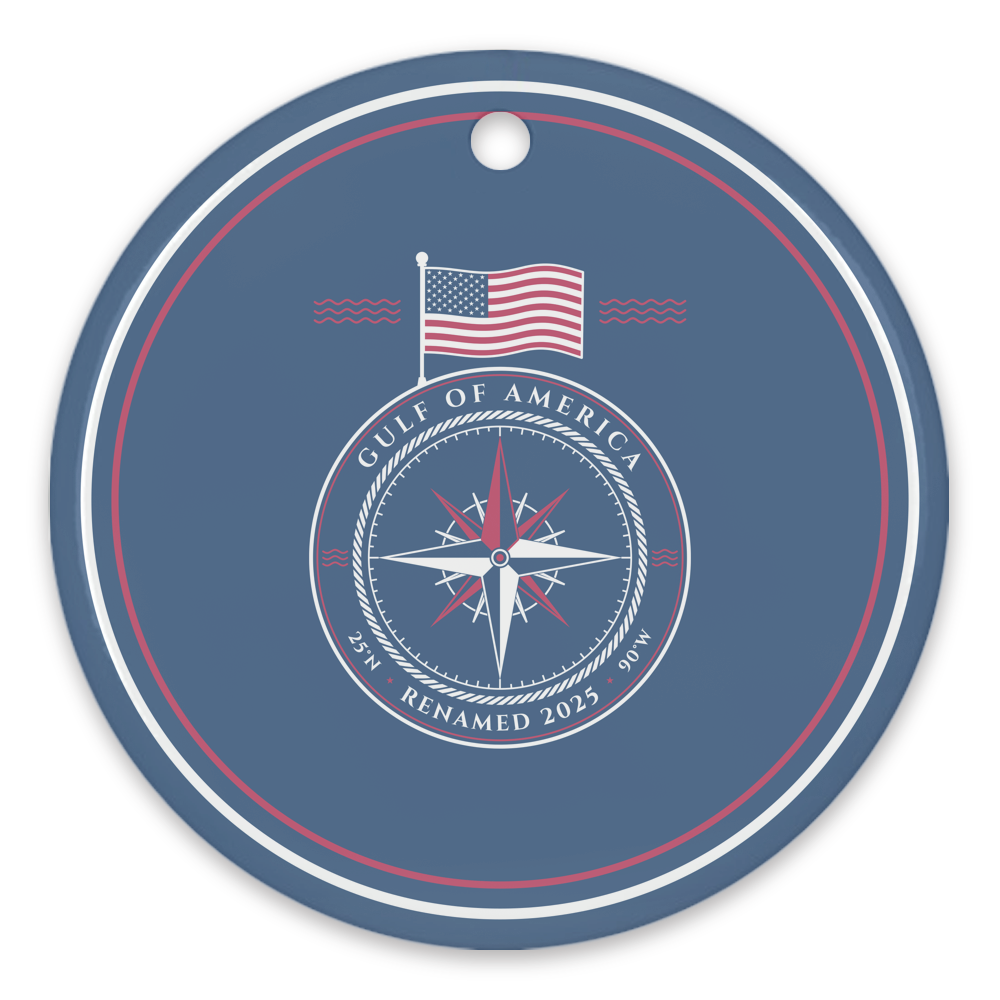 Gulf of America Porcelain Ornament