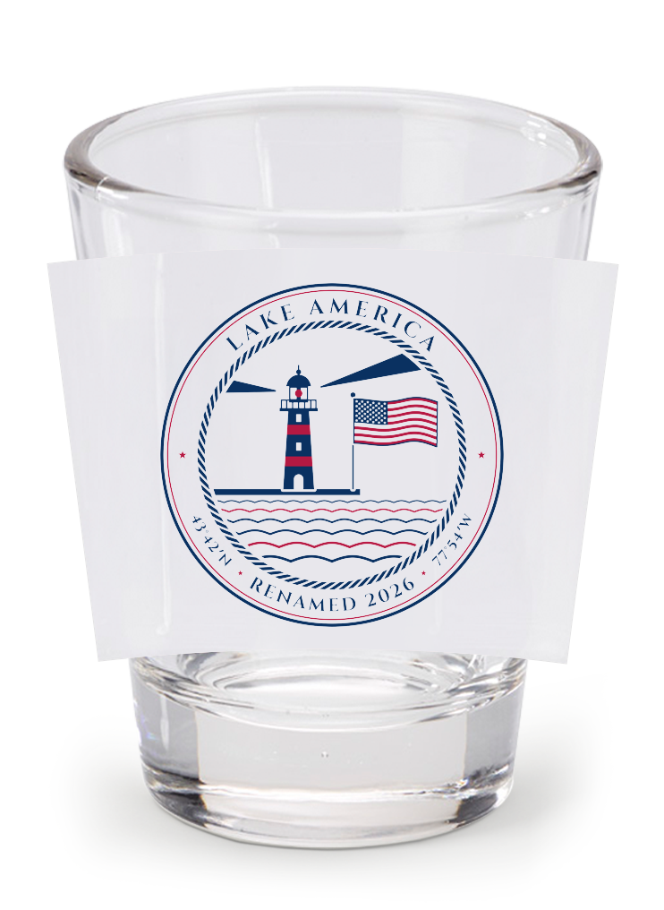 Lake America Shot Glass