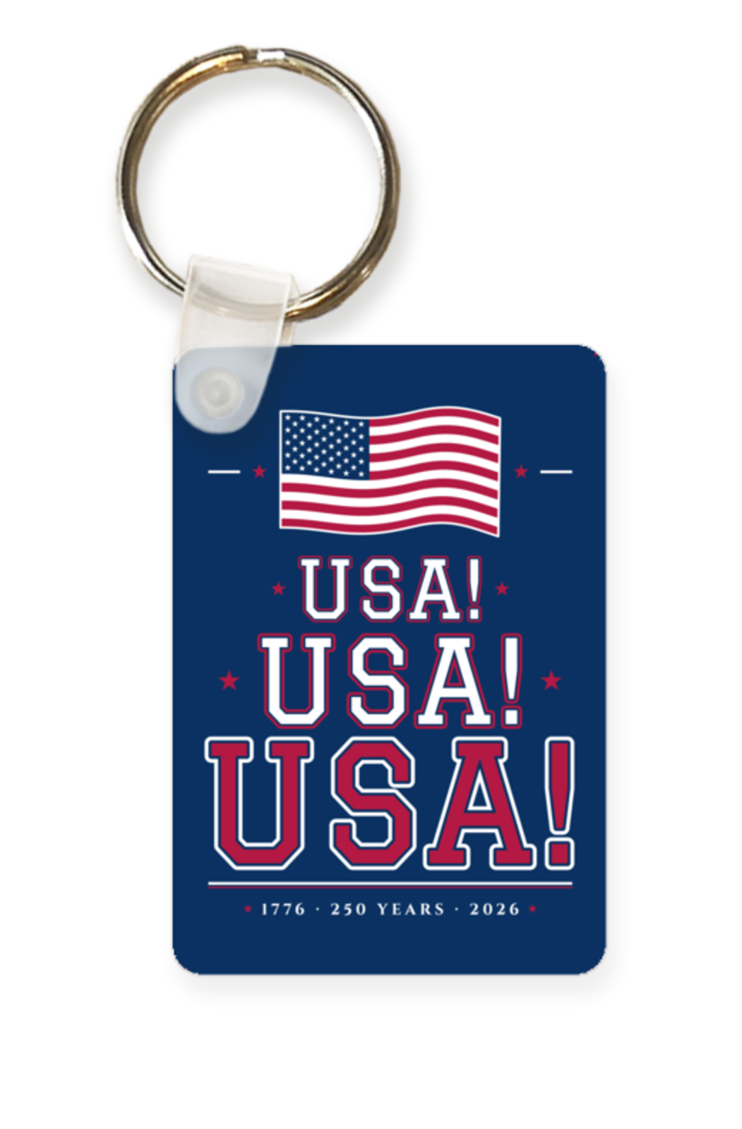 USA! USA! USA! Metal Key Chain