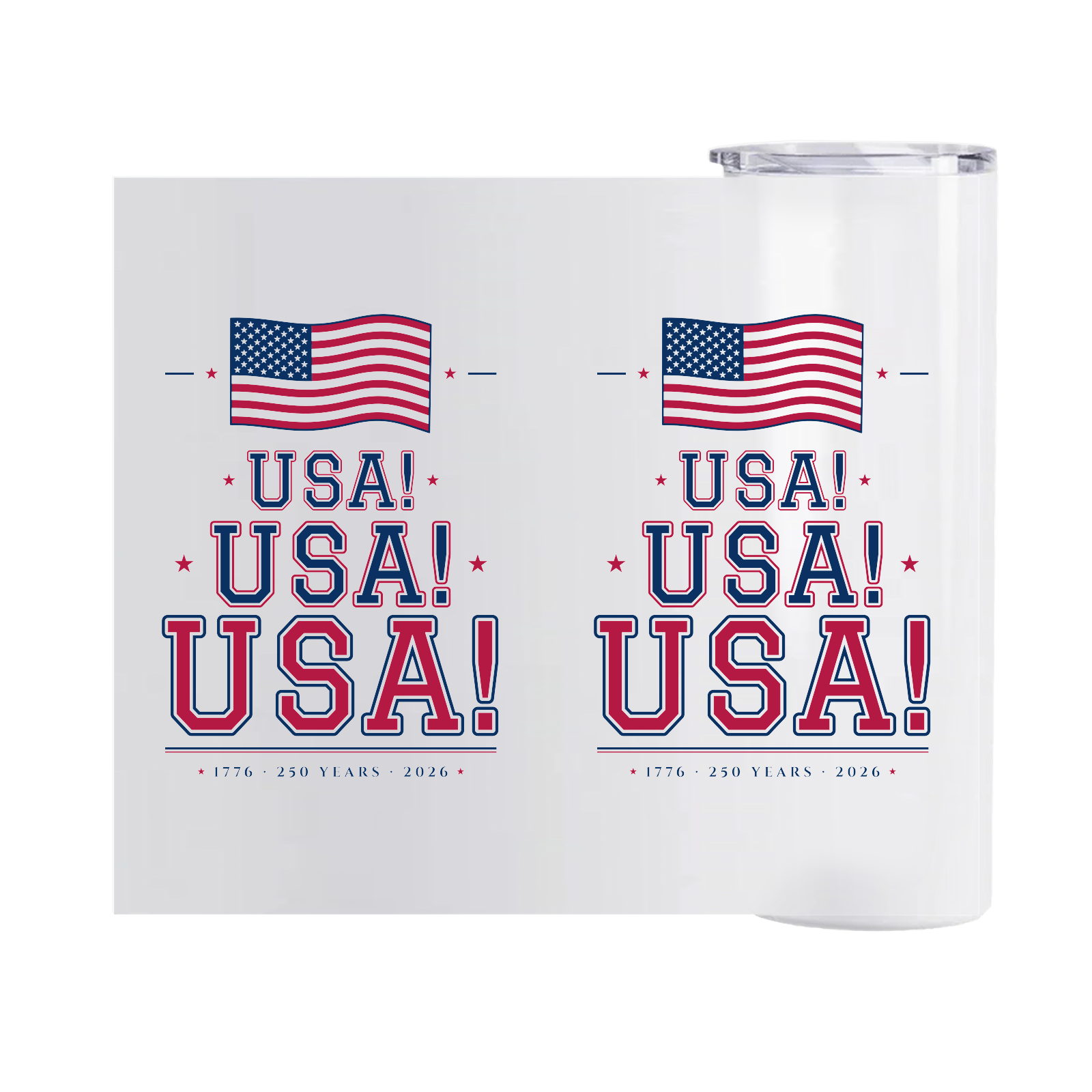 USA! USA! USA! Skinny Tumbler