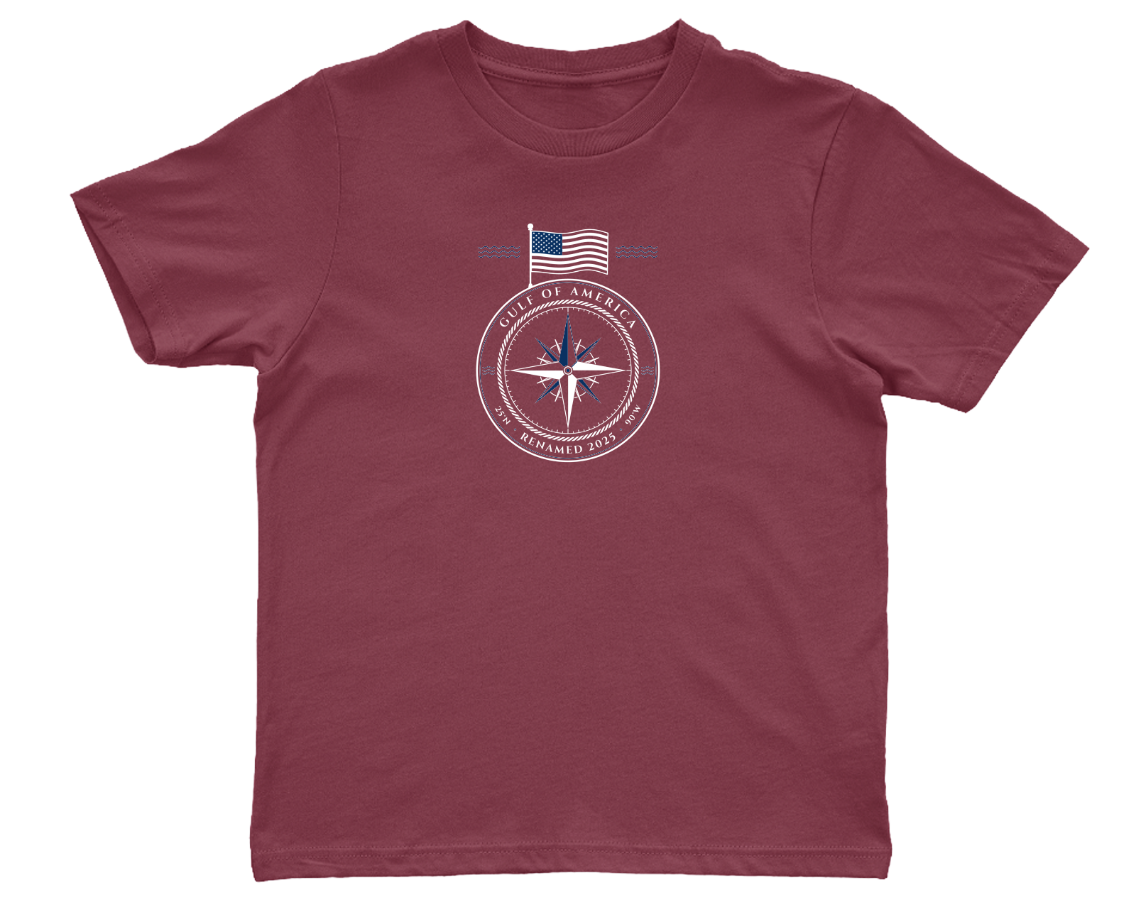 Gulf of America Youth Tee in Crimson
