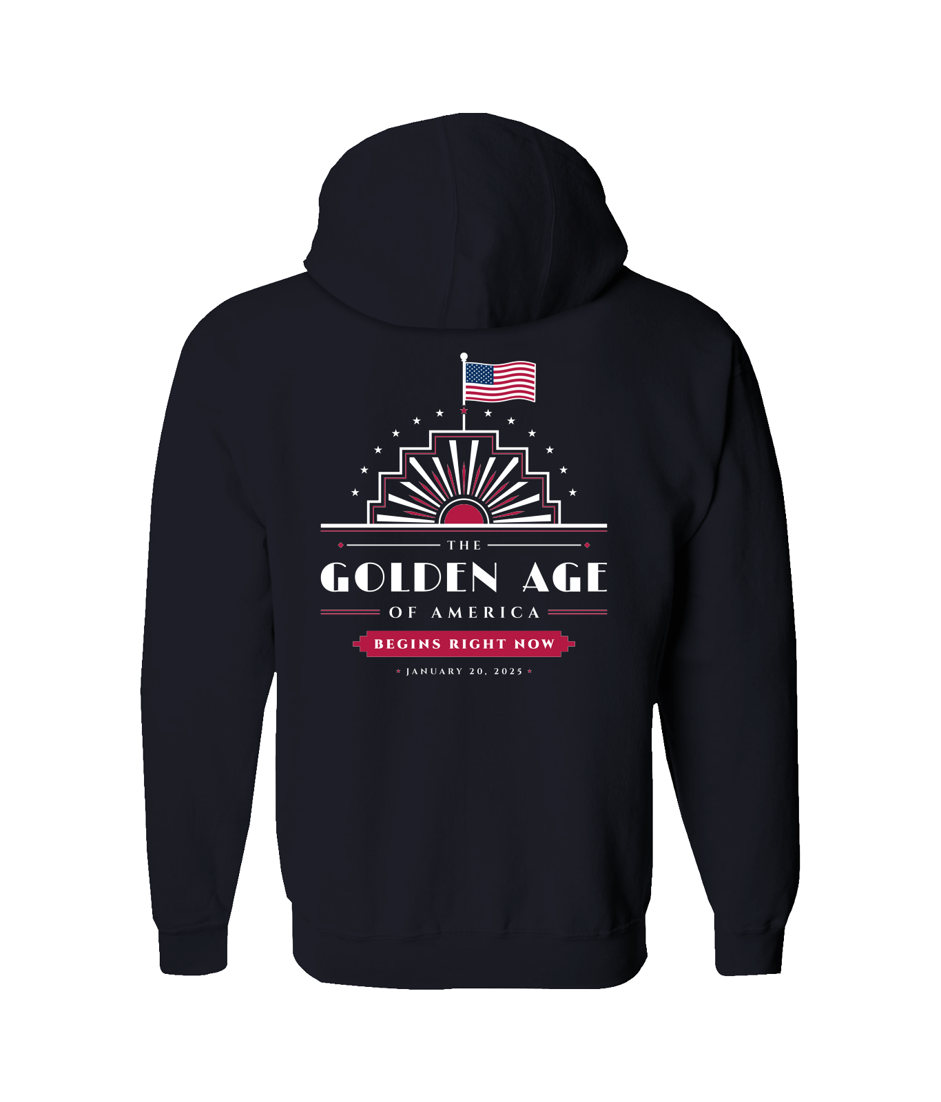 The Golden Age Zip Hoodie in Navy