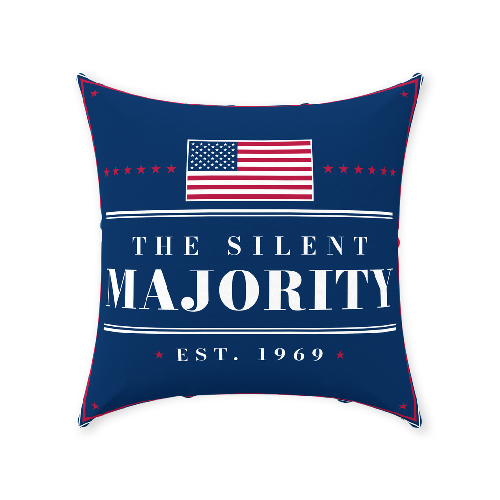 The Silent Majority Linen Throw Pillow