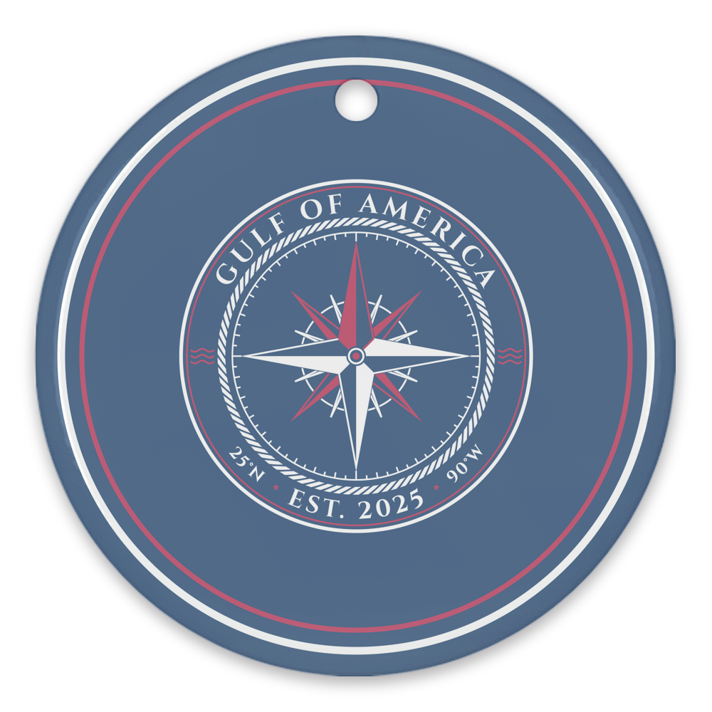Gulf of America Porcelain Ornament