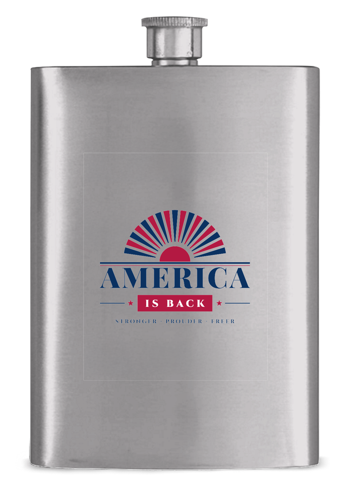 America Is Back Hip Flask