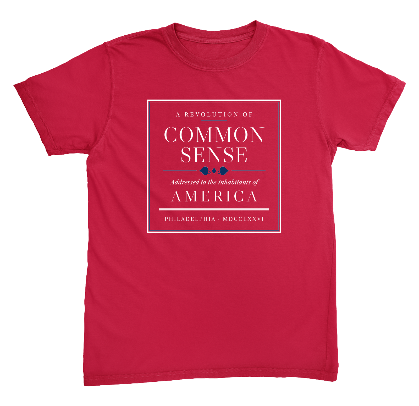 Common Sense Heavyweight Tee in Red