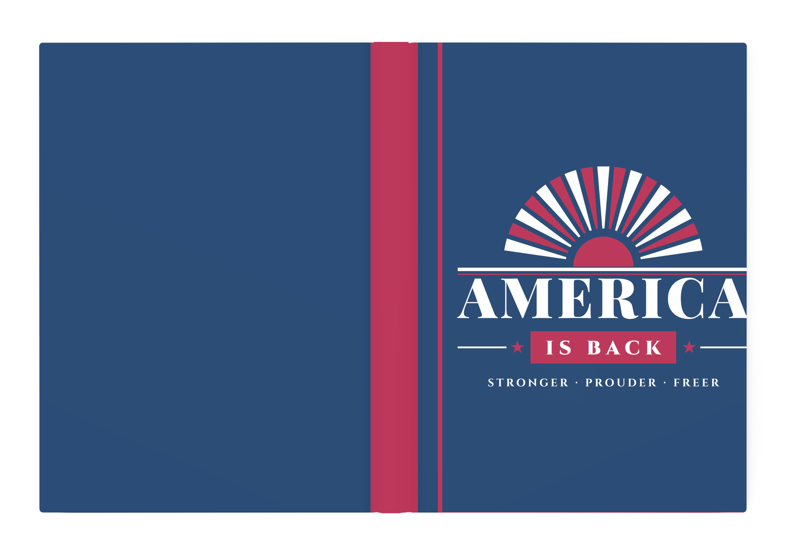 America Is Back Hardcover Journal