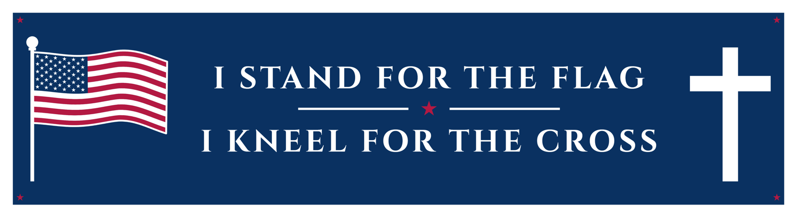 Stand for the Flag Car Magnet