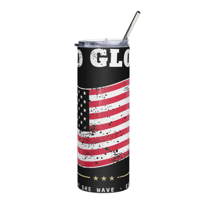 Old Glory Tumbler in Black