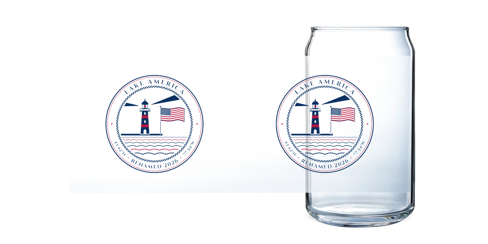 Lake America Can Glass